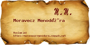 Moravecz Menodóra névjegykártya
